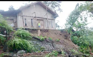 2 Rumah di Simo Boyolali Rusak Akibat Longsor, Begini Penampakannya