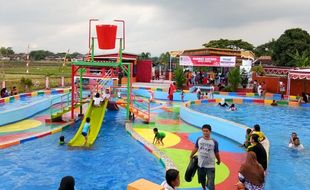 Waterpark Bikin Wisata Air di Pluneng Klaten Semakin Komplet