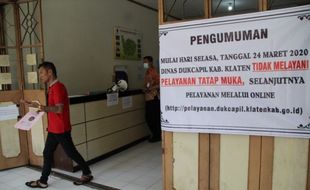 Disdukcapil Klaten Setop Sementara Layanan Rekam Data E-KTP 