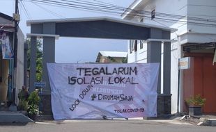 Warga Tegalarum Karanganyar Lockdown Kampung hingga April 2020