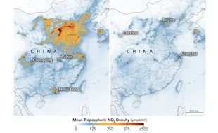 Ini Foto Satelit NASA Sebelum dan Sesudah Virus Corona Mewabah di China