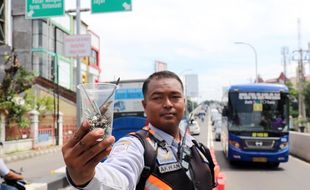 Teror Ranjau Paku Sasar Flyover Manahan, Kasatlantas Solo: Mungkin Tidak Sengaja