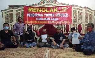 Tolak Rencana Pendirian Tower, Warga Kregangan Klaten Surati Camat hingga Pemkab