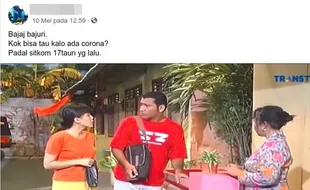 Video Viral Sitkom Bajaj Bajuri 2002 Bahas Virus Corona, Cek Faktanya!