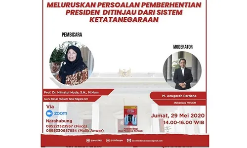 Mahasiswa FH UGM Diancam Dibunuh Gegara Adakan Diskusi Bertema Pemberhentian Presiden