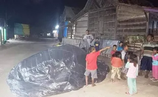 Dikira Bintang Jatuh, Balon Udara 7 Meter Mendarat di Grobogan