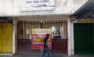 Ada Pedagang Positif Covid-19, Pasar Glendoh Purwodadi Grobogan Tutup Sementara