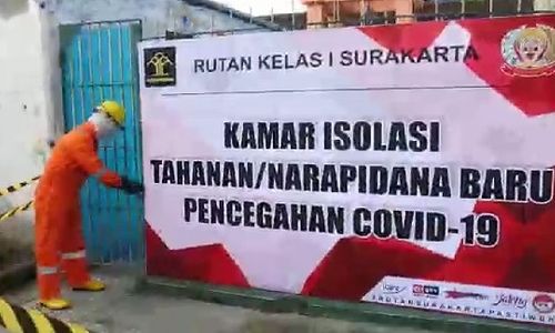 Rutan Solo Terima 29 Napi Baru, Masuk Langsung Karantina 14 Hari