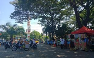 PKL di Stadion Pringgodani Wonogiri Sudah Berjualan, Pendapatan Belum Maksimal