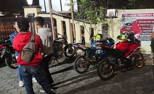 Malam Minggu War-Wer, 6 Motor Berknalpot Brong Disita Polisi Solo