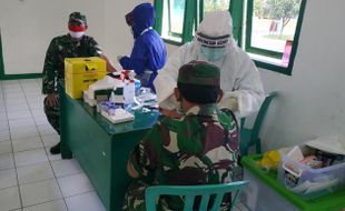 140 Tentara Kodim Solo Ikuti Rapid Test Covid-19