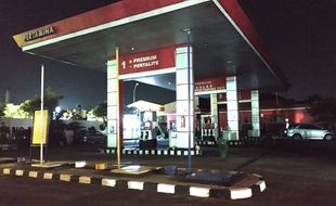 Pengendara Mobil Tabrak Mesin Pompa di SPBU Bhayangkara Solo Tertangkap