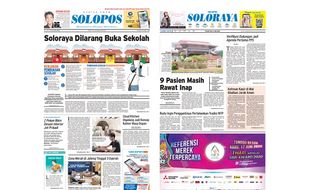 Solopos Hari Ini: Soloraya Dilarang Buka Sekolah