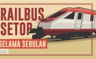 Railbus Batara Kresna Disetop Sebulan