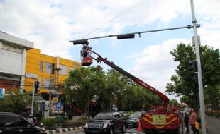 Pengendara Sembrono Bisa Terpantau APILL Depan Pemkab Klaten