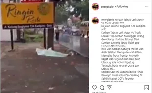 Tabrak Lari di Palang Joglo Solo, Sopir Truk Kabur Setelah Lindas Pengendara Motor