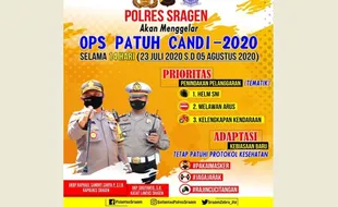 Ingat! 3 Pelanggaran Ini Jadi Fokus Operasi Patuh Candi 2020 di Sragen