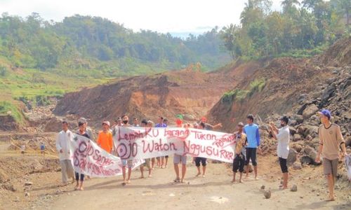 Tuntut Ganti Rugi, Warga Terdampak Waduk Jlantah Tlobo Karanganyar Minta Proyek Dihentikan