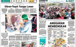 Solopos Hari Ini: ANGGARAN MEMBENGKAK