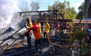 Lupa Mematikan Kompor, Rumah di Penawangan Grobogan Terbakar