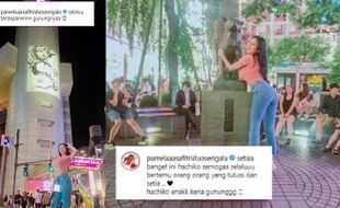 Pose Nungging di Jepang, Pamela Safitri Dicueki Warga Sekitar