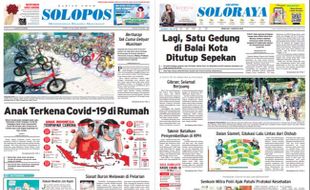 Solopos Hari Ini: Anak Terkena Covid-19 di Rumah