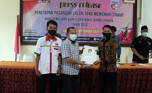 KPU Resmi Tetapkan Yuni-Suroto Jadi Calon Tunggal