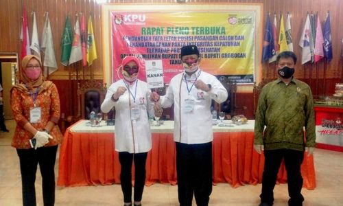 Undian Dapat Posisi Kanan, Ini Reaksi Pasangan Sri-Bambang