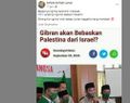 Cek Fakta: Gibran Ingin Bebaskan Palestina dari Israel?