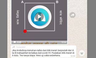 Hoaks Tes Covid-19 dengan Menahan Napas, Ini Faktanya