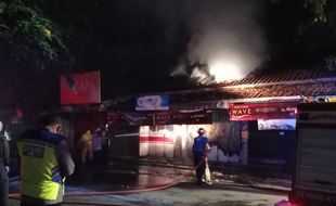 Kios Barat Lapangan Sunggingan Boyolali Terbakar, Kerugian Sekitar Rp100 Juta