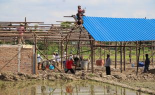 Pasar Darurat Pasar Tiga Lantai Klaten Dibangun, di Sini Lokasinya