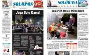 Solopos Hari Ini: Jaga Solo Damai