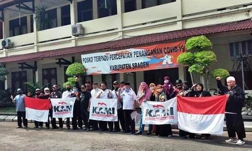 Tolak UU Cipta Kerja, KAMI Datangi Bupati Sragen