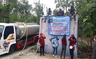 Bantuan Air Bersih Mengalir Jauh di Sukoharjo