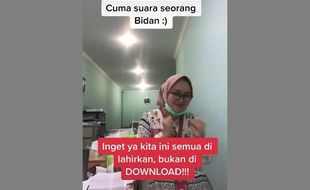 Sambil Joget Tiktok, Bidan ini Beri Reaksi Menohok Terkait Omnibus Law