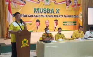 Terpilih Secara Aklamasi, Kus Rahardjo Pimpin DPD Partai Golkar Solo 2020-2025