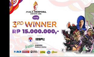 Tim Esports Binus University Juara Piala Menpora 2020, SMA Institut Indonesia Semarang Rebut Juara 3