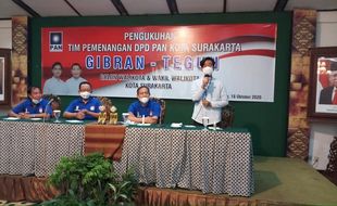 Gibran-Teguh Panasi Mesin Tim Pemenangan Internal PAN Solo, Ini Targetnya