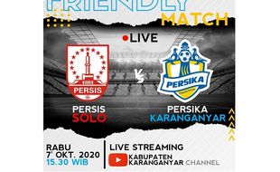 Laga Uji Coba Persis Solo Vs Persika Karanganyar Disiarkan Live Streaming