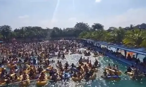 Tiru Wuhan, Viral Video Pesta Kolam Renang di Sumut