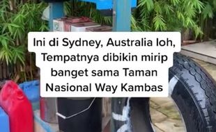 Viral Replika Kampung Indonesia di Kebun Binatang Taronga Australia