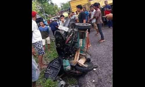 2 ABG Naik Motor Roda 3 Kecelakaan di Tangen Sragen, 1 Meninggal