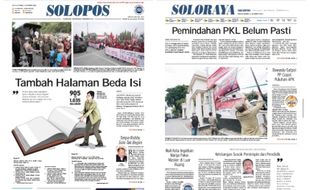 Solopos Hari Ini: Tambah Halaman Beda Isi