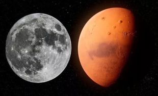 Astronom Klaim Temukan Kembaran Bulan di Balik Mars