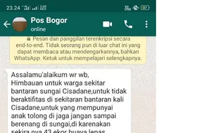 Bikin Ngeri! Ada Pesan Berantai Soal 43 Buaya Lepas ke Sungai