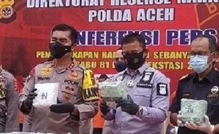 Joss! Polda Aceh Tangkap 9 Pelaku Penyeludupan 81 Kg Sabu