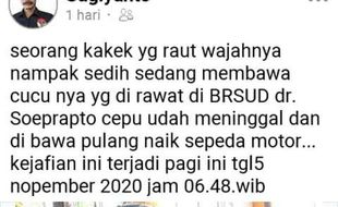 Heboh! Kakek di Blora Gendong Jasad Bayi Naik Motor, Ini Ceritanya...