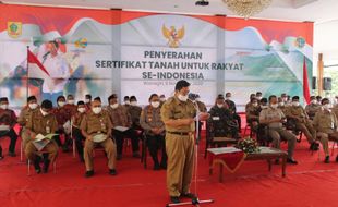 BPN Wonogiri Tuntaskan 7.825 Sertifikasi Tanah Dalam PTSL 2020