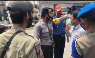 Diingatkan Soal Masker, Anggota DPRD Banten Adu Mulut dengan Polisi